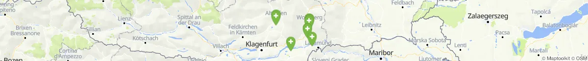 Kartenansicht für Apotheken-Notdienste in der Nähe von Preitenegg (Wolfsberg, Kärnten)